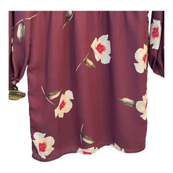 We are Kindred Floral Long Sleeve Dress size 4 - Picture 3 of 11
